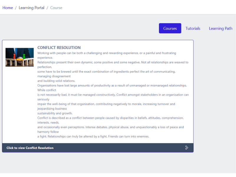 Employee development and training